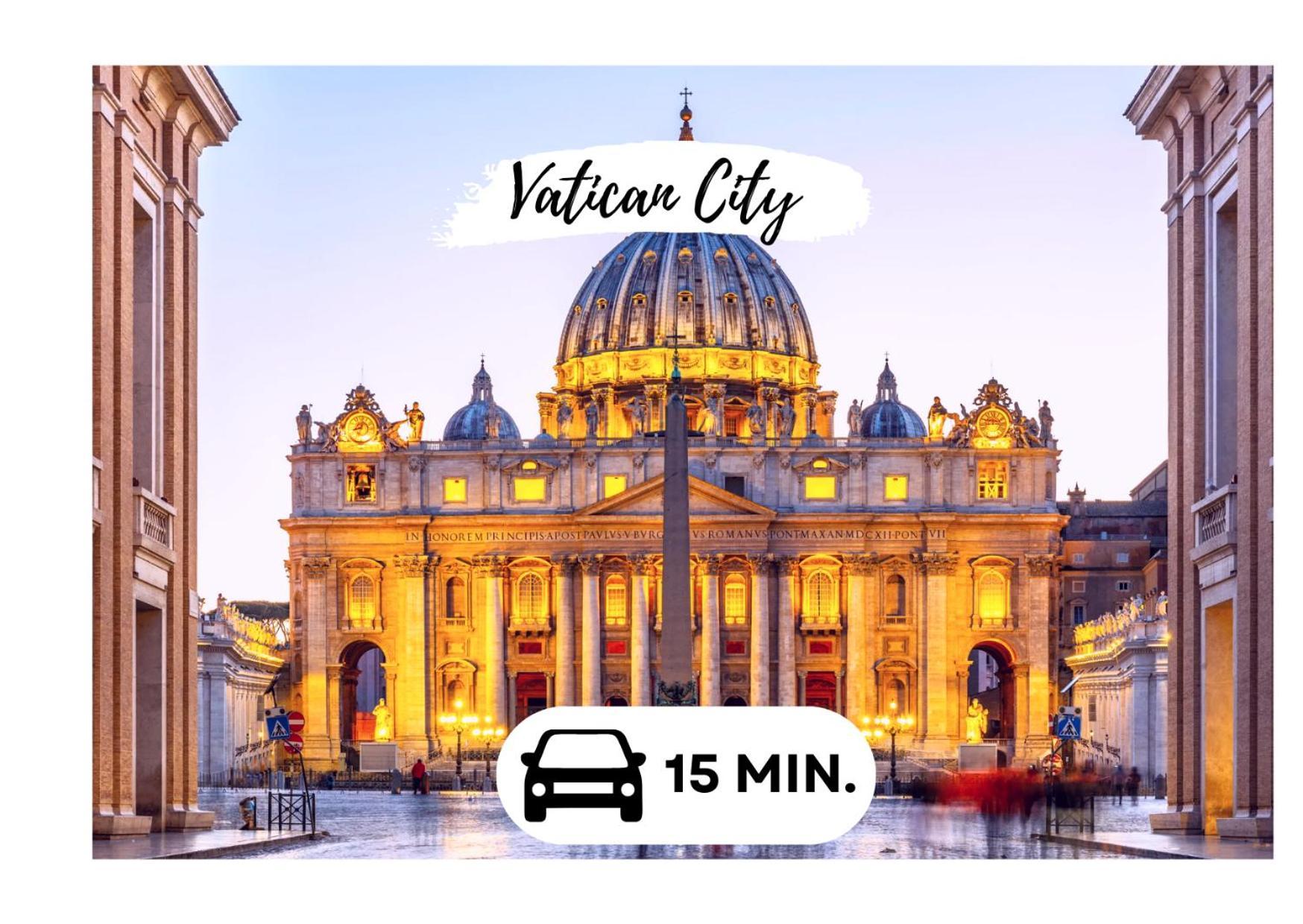 15 Min From The Vatican Wi-Fi And Garden Esterno foto